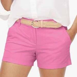 J. Crew Factory 3.5" Classic Chino Short, Pink, Size 10